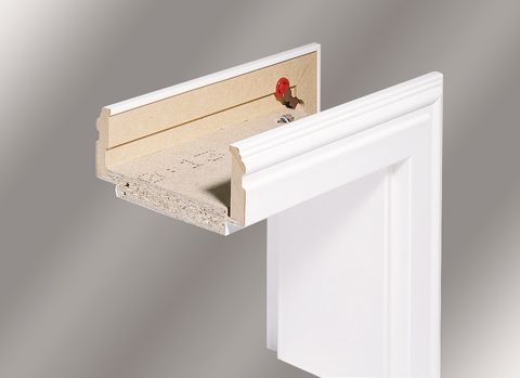 Borne Zarge CPL weiss 86 cm DIN links profiliert