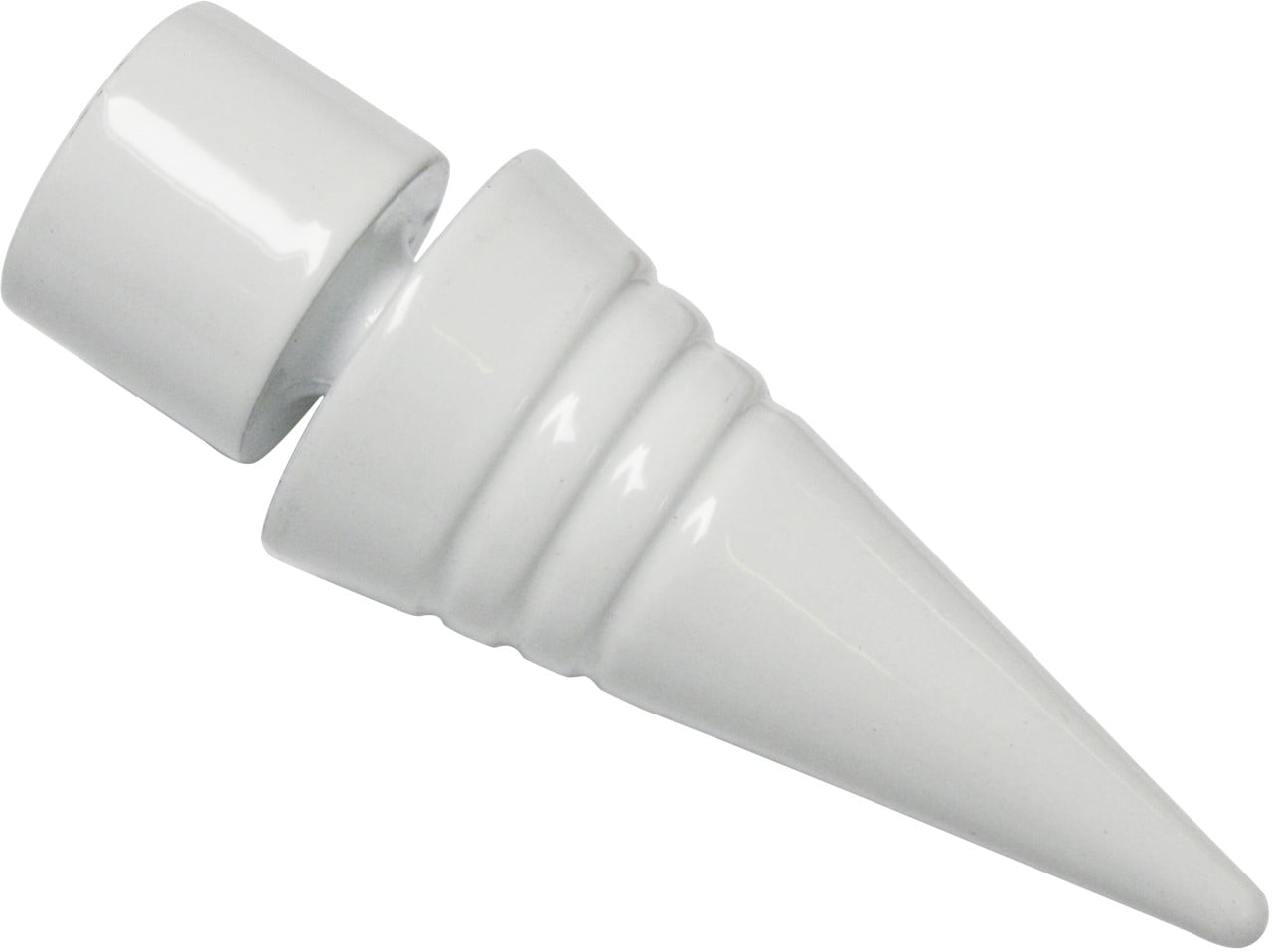 Gardinia Endknopf Spitze zu Stilprogramm Chicago, Ø 20 mm, weiß, 2-er Pack