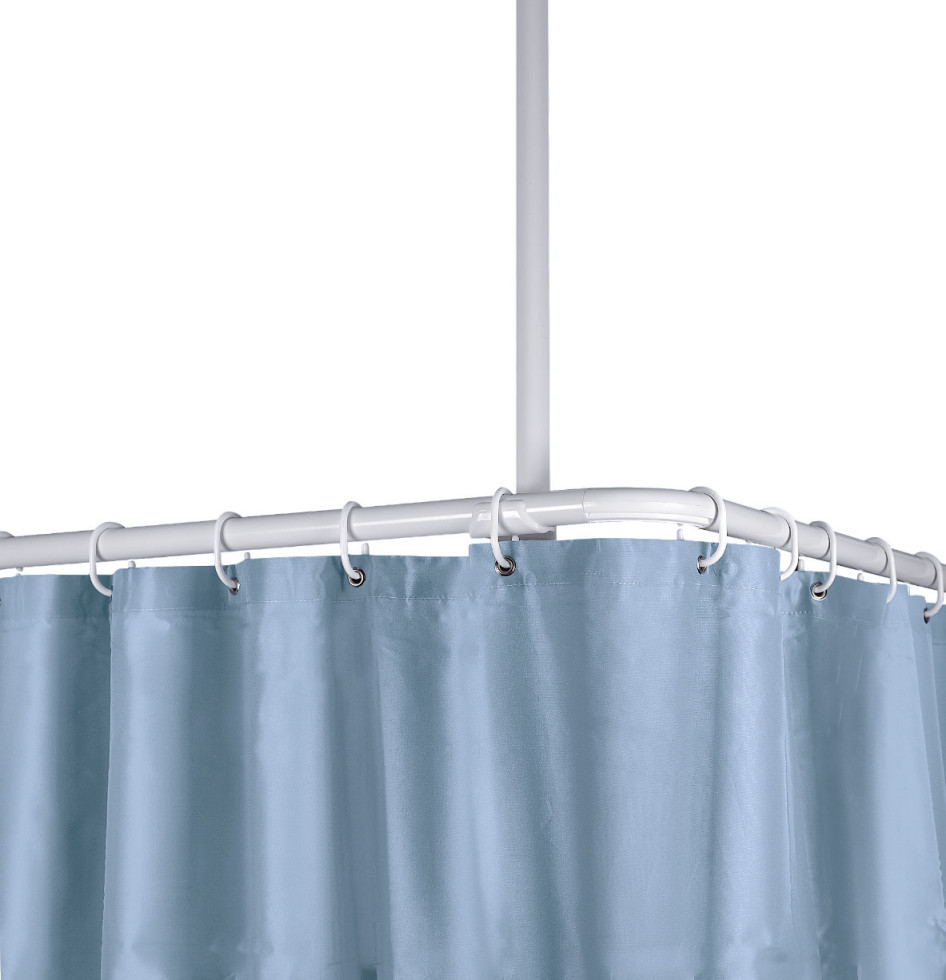 Kleine Wolke Deckenhalter für Duschstangen weiß