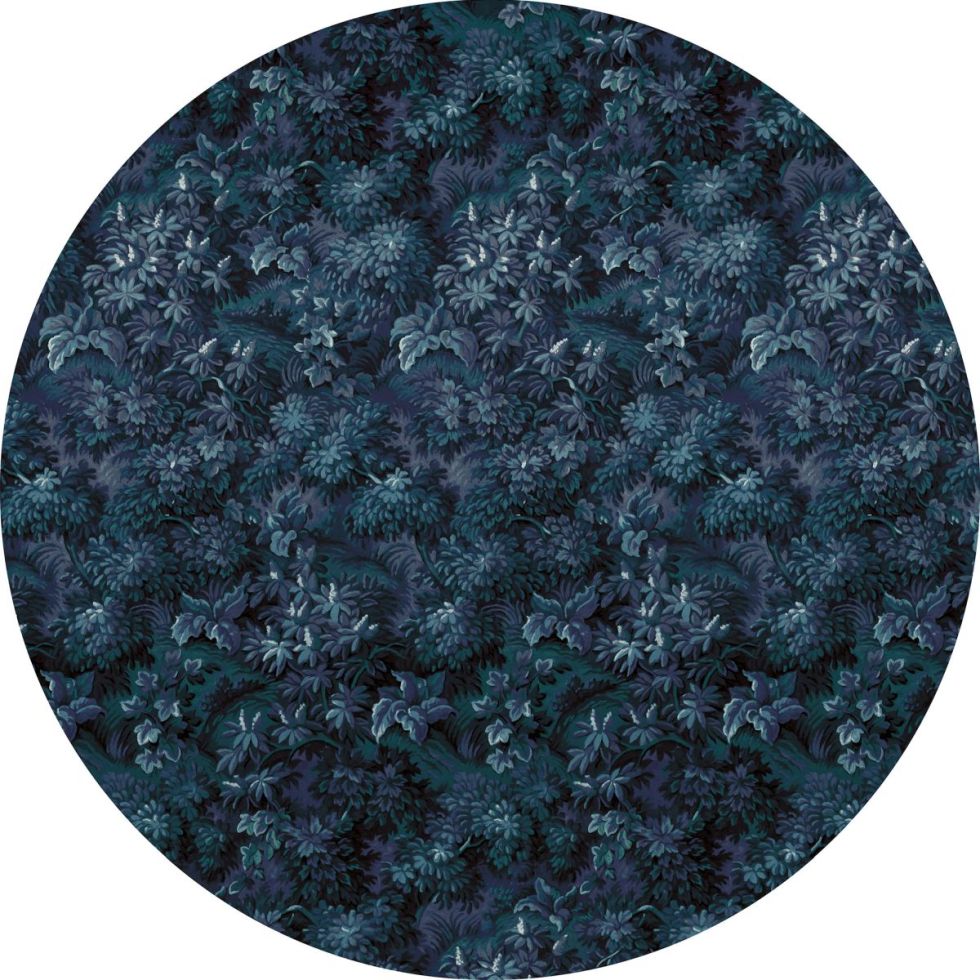 Komar Vlies Fototapete Dot Azul Ø 125 cm, selbstklebend