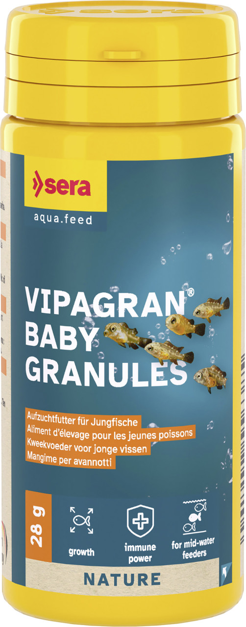 Sera Fischfutter zur Aufzucht Vipagran Baby Granulat 50 ml