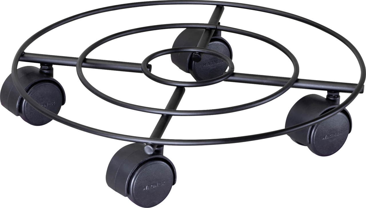 Wagner Pflanzenroller Metall Ø 30 cm schwarz