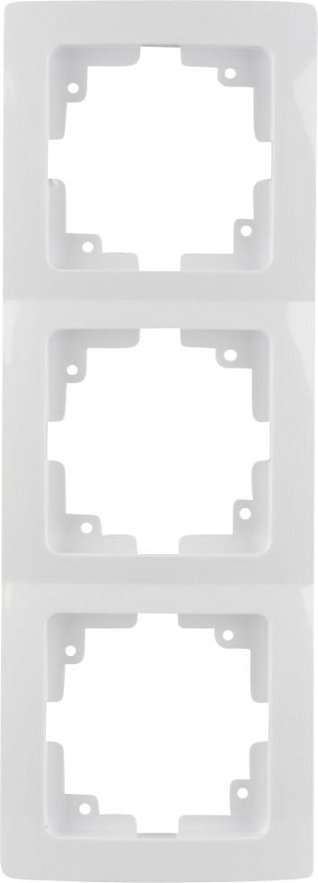Unitec Abdeckrahmen Monaco 3-fach ultraweiß