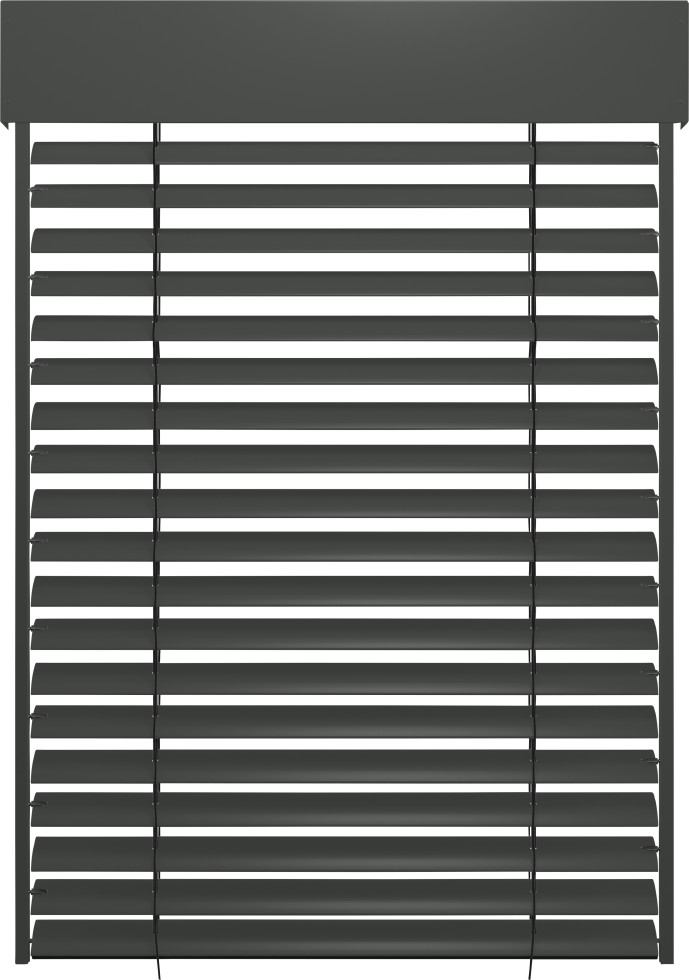 Schellenberg Raffstore Express, anthrazit 210 x 260 cm, Blende 30 cm