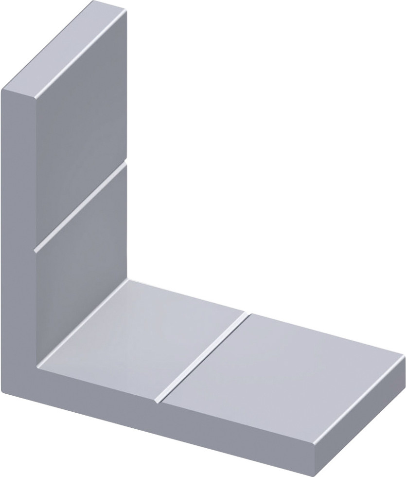 alfer Eckwinkel 35.5 x 35.5 x 11.5 mm Aluminium roh blank