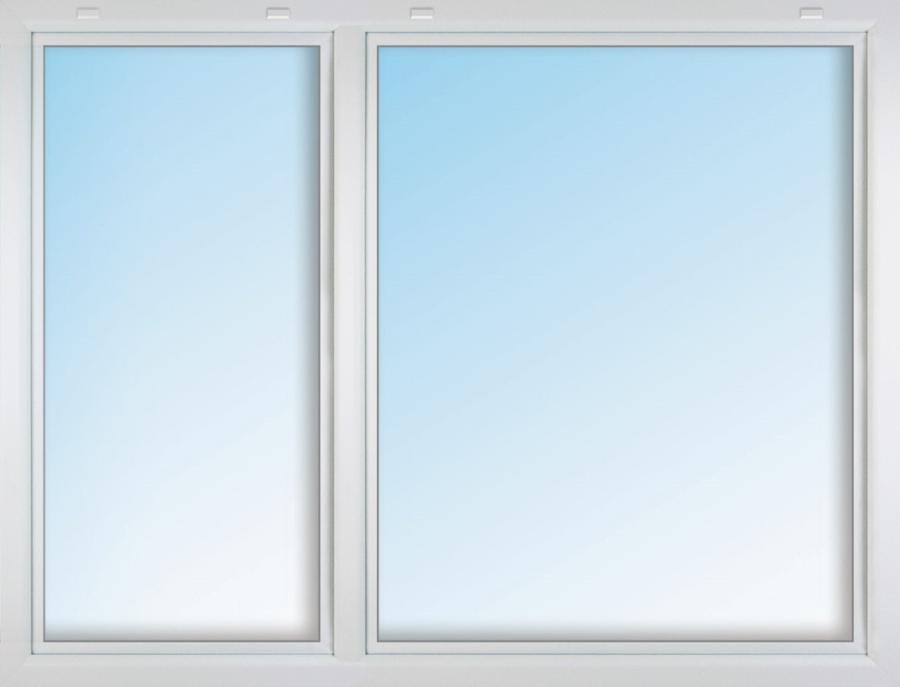 Meeth Kunststofffenster 155 x 155 cm 2-flg. Dreh-Kipp/Dreh-Kipp links weiß
