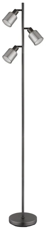 Globo Stehleuchte Villegas 161 cm schwarz-chrom matt