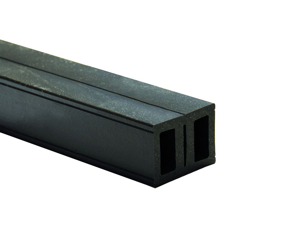 Kovalex Unterkonstruktion WPC 400 x 5,5 x 4 cm schwarz