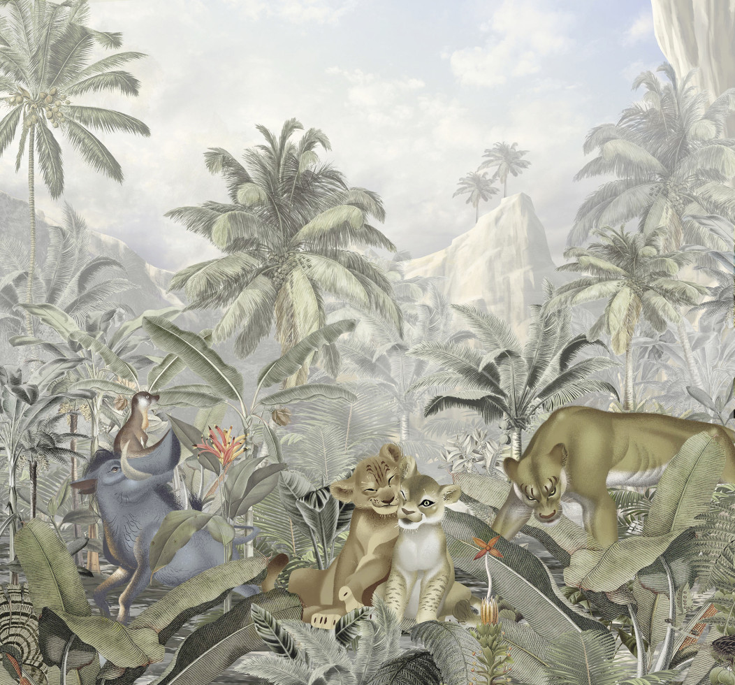 Komar Vlies Fototapete Lion King Hills 300 x 280 cm