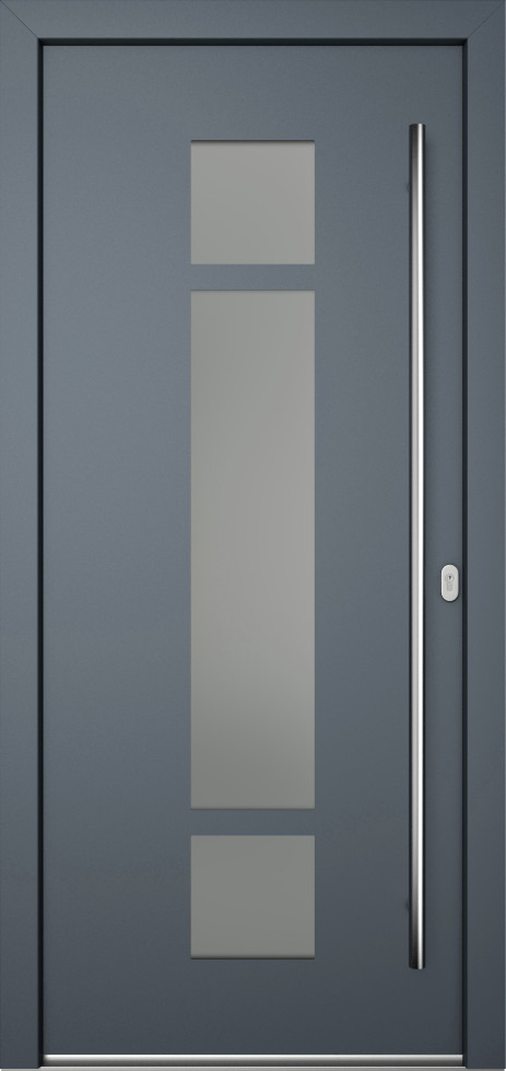 Meeth Haustür Genius PVC Modell 102 DIN Rechts weiß/titan