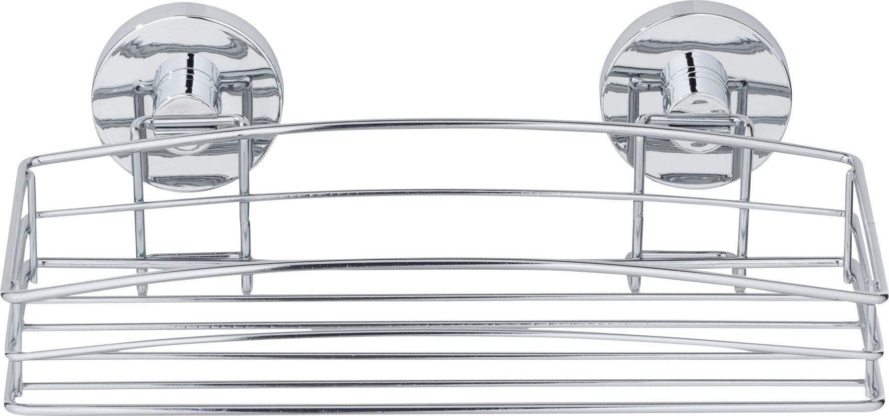 Wenko Duschkorb Vacuum-Loc Stahl, chrom