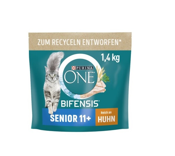 Purina One Katzenfutter Senior 11+ reich an Huhn 1,4 kg