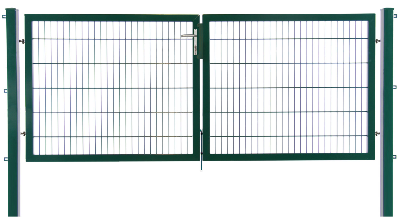 Floraworld Gartentor doppelflügelig Premium 300 x 120 cm moosgrün