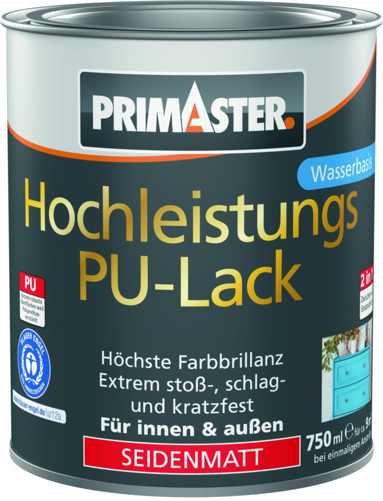 Primaster Hochleistungs PU-Lack anthrazit seidenmatt 750 ml