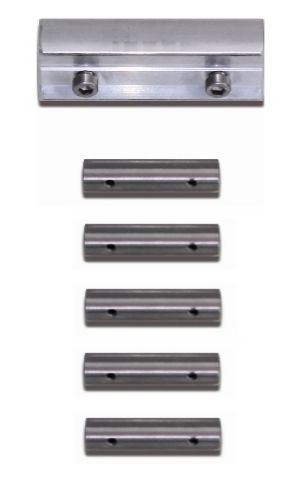 Treba Verbinderset VS1 Aluminium/Edelstahl für Handlauf und Edelstahlstangen