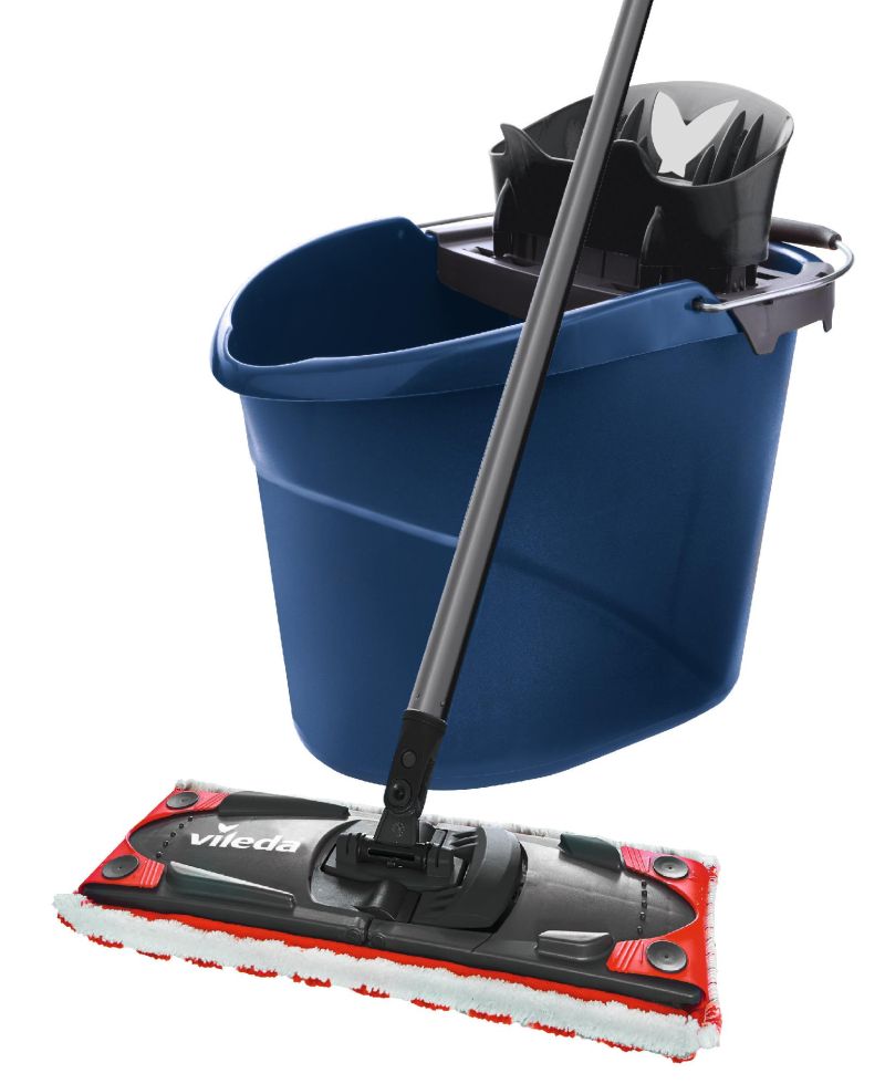 Vileda UltraMax 2 in 1 Colors Komplett-Set inkl. Eimer, Wischer und Wischbezug blau