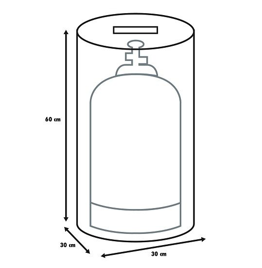 Primaster Schutzhülle Universal für Gasflaschen 11 kg