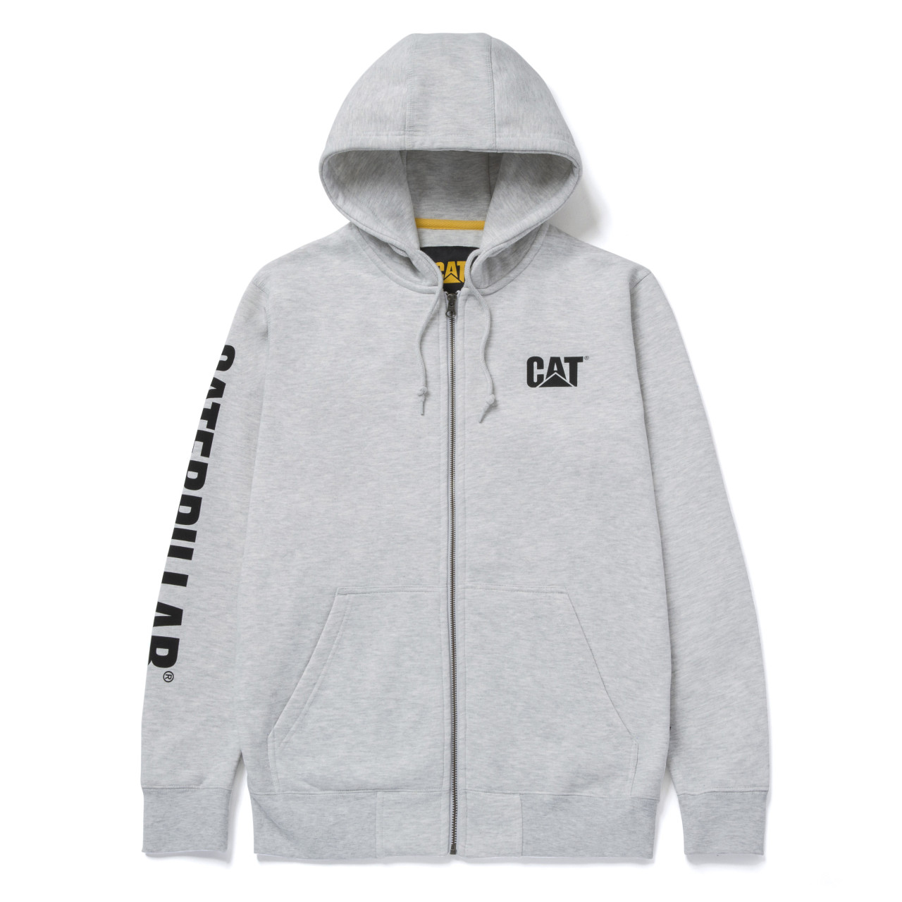 CAT Zip Hoodie Banner Größe XL grau
