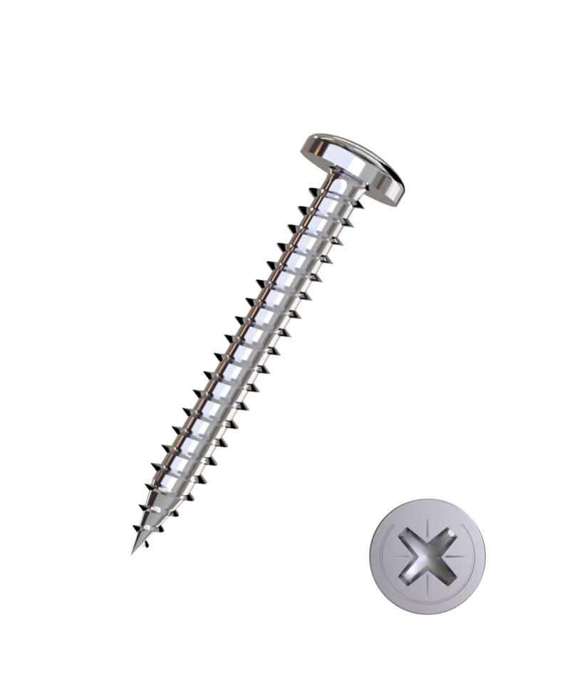 Connex Blechschrauben 4,8 x 25 mm PH 2 - 12 Stück Edelstahl