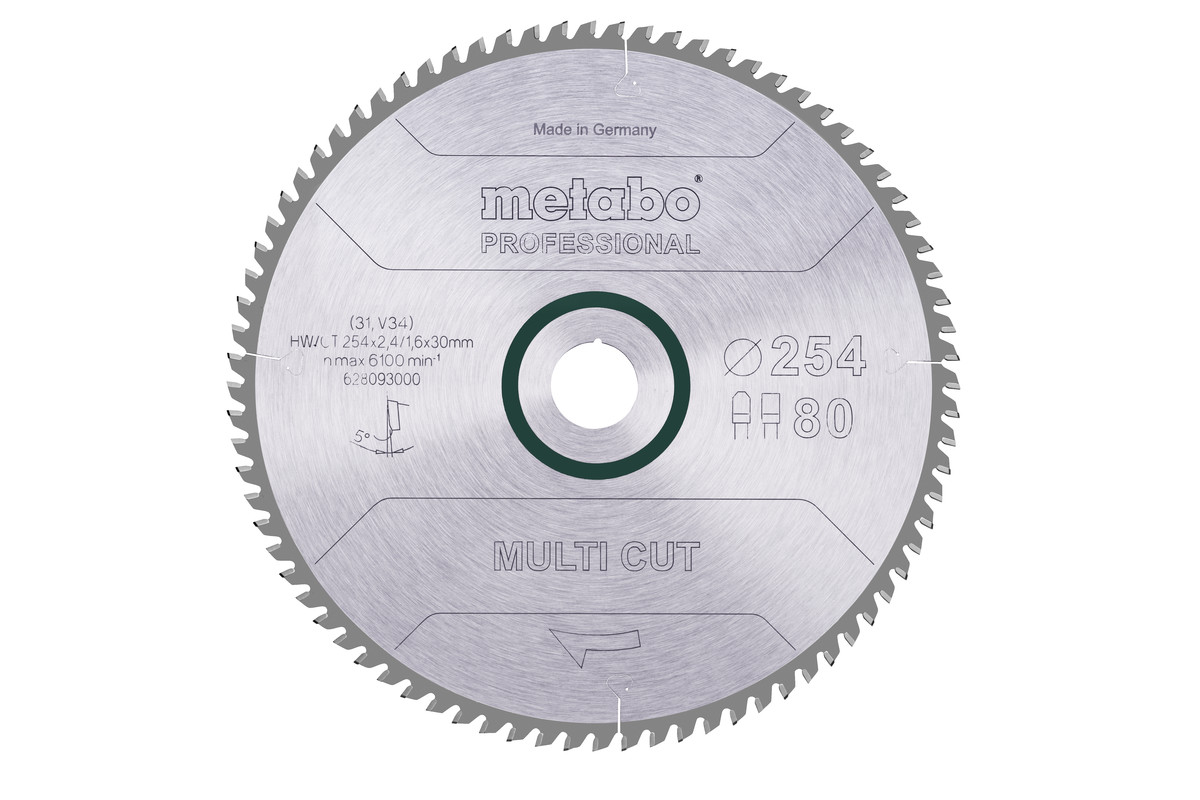 Metabo Kreissägeblatt multi cut-professional Ø 254 mm Bohrung Ø 30 mm