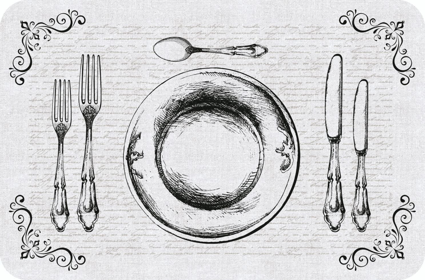 d-c-table Tischset Rio Couvert 44 x 29 cm, weiß