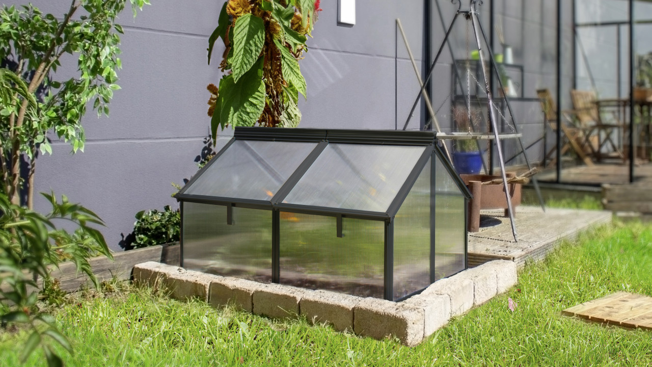 Vitavia Frühbeet Gaia Jumbo HKP 119 x 83 x 72 cm schwarz