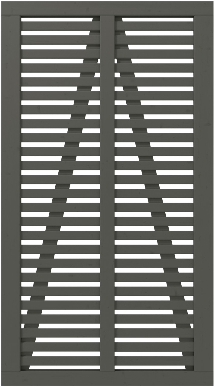Plus Einzeltor Harmoni inkl. Beschläge 100 x 180 cm umbragrau fungizidbehandelt