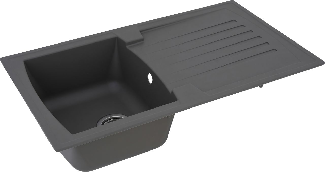 respekta Mineralite Einbauspüle 1 Becken Boston 86 x 50 cm 86 x 50 cm