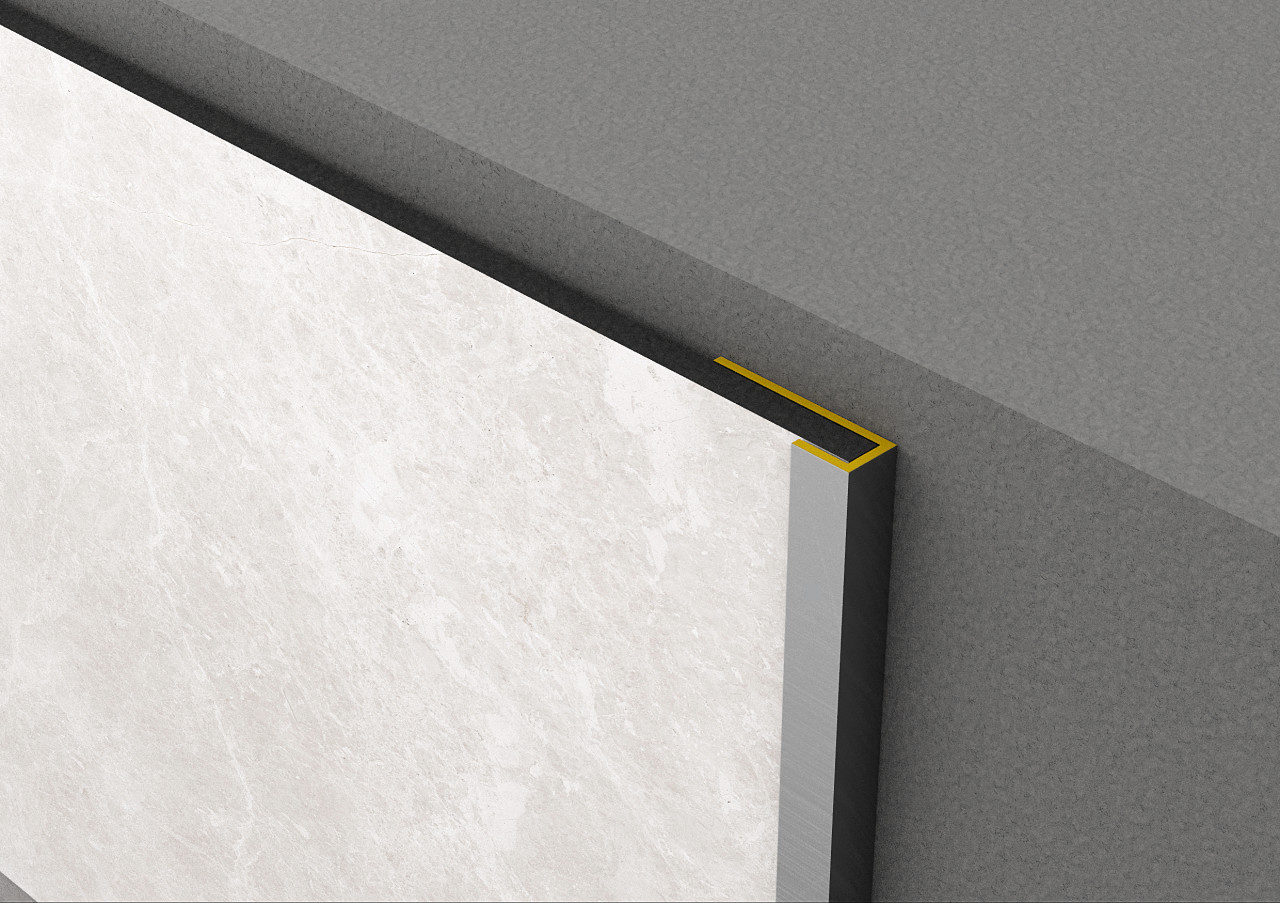 Rock the Wall C-Profil silber 280 x 1,8 x 0,67 cm