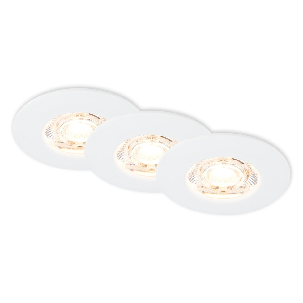 Briloner LED-Einbauleuchten Kulana Mini 3er Set Mini 3,6W 350lm weiß