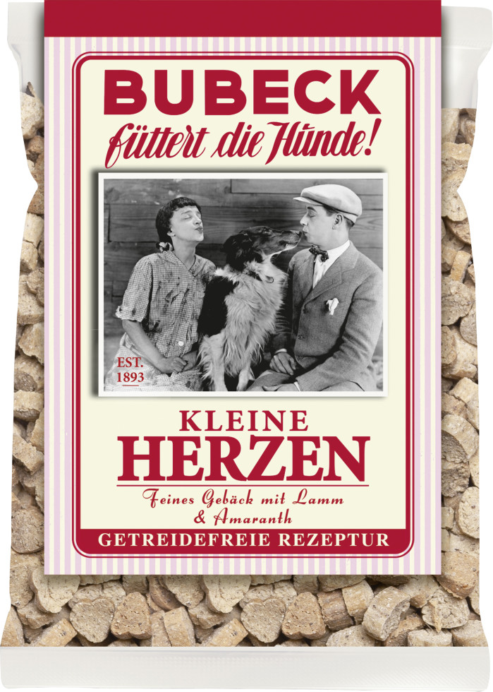 Bubeck Kleine Herzen mit Lamm Hundekuchen 210 g