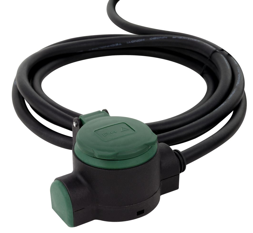 REV Verlängerungskabel Supraflex 10 m H07RN-F 3G1,5 mm², schwarz grün