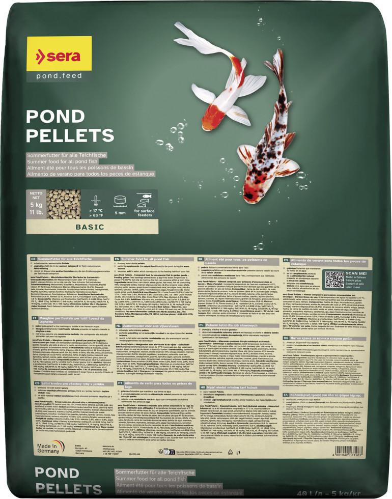 Sera Pond Fischfutter Teich Pellets 40 L