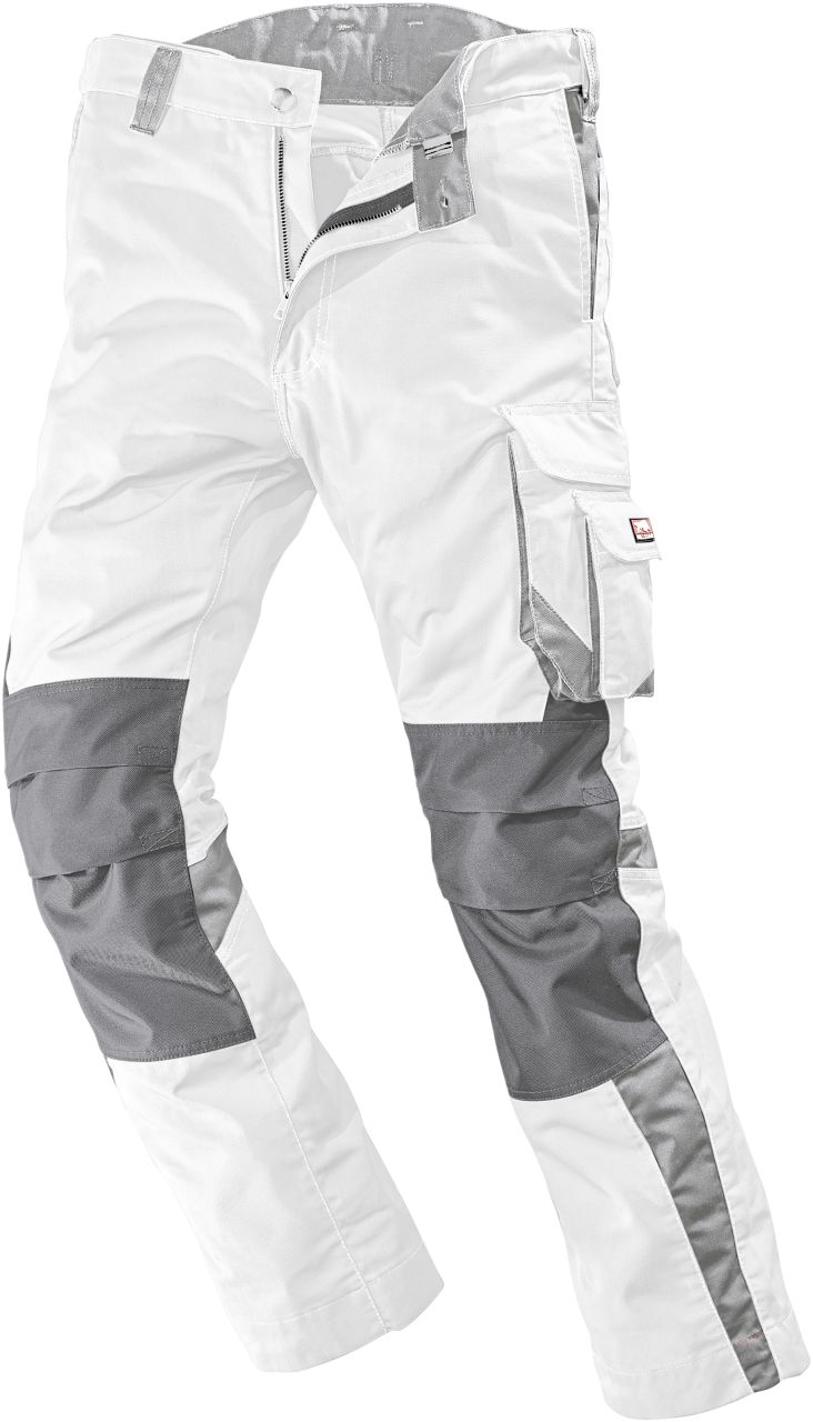 Arbeitshose WORXTAR weiß/grau