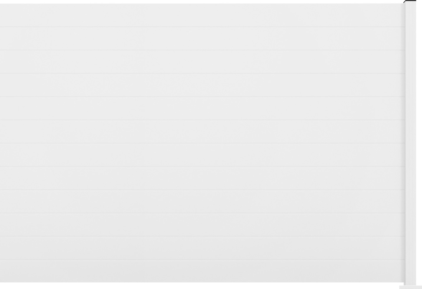 Ambiente Alu-Zaun Erweiterungsset Paneel 150 weiß 187 x 274,2 cm