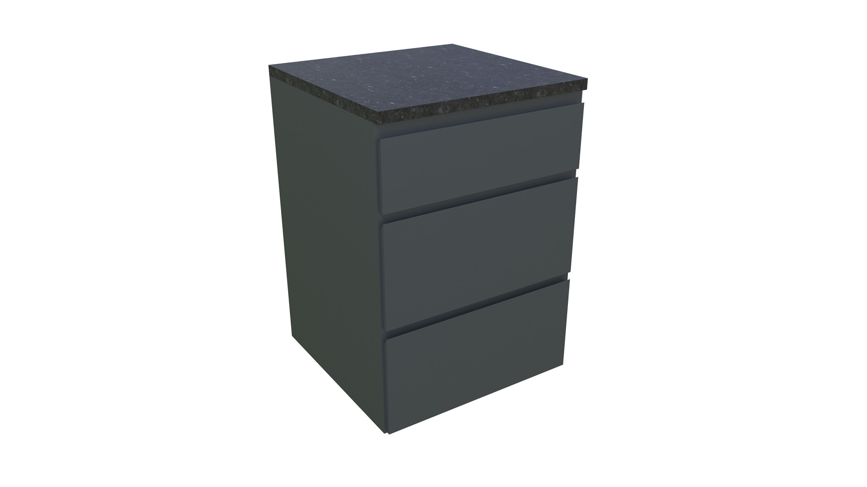 Bellano Living Eck Element für Outdoorküchen inkl. 3 Schubladen anthrazit granit