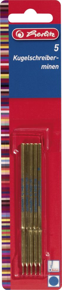 herlitz Kugelschreibermine A3 blau Mine A3 medium