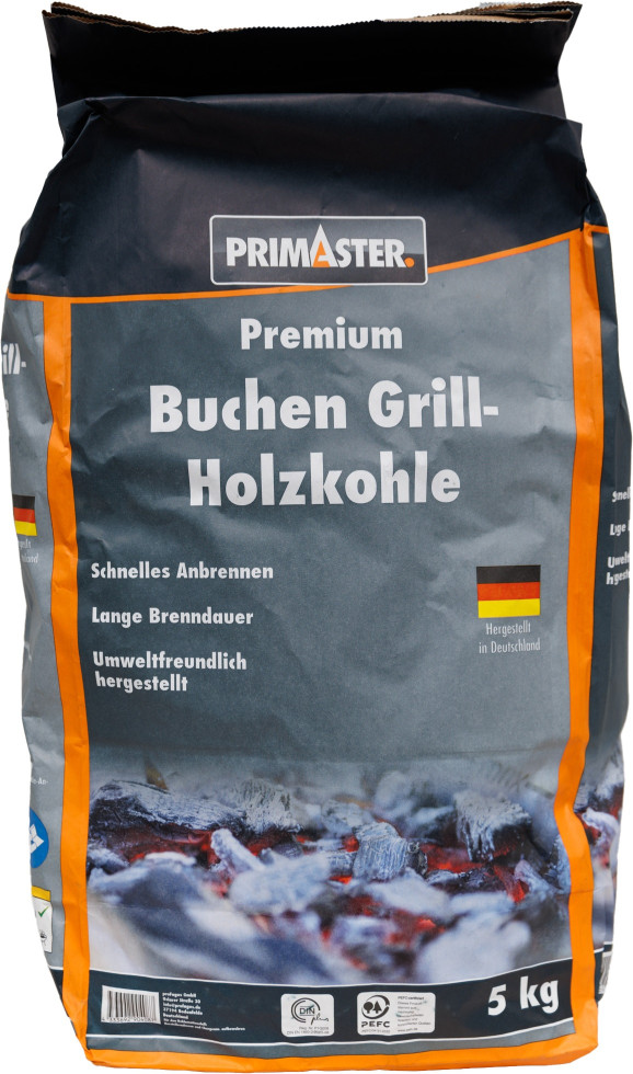 Primaster Holzkohle 5 kg Buche