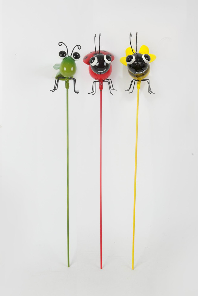 TrendLine Gartenstecker Biene Metall 53 x 13 cm