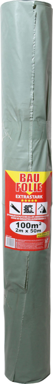 Jufol Baufolie Extrastark 0,1 mm 50 x 2 m = 100 m² transluzent