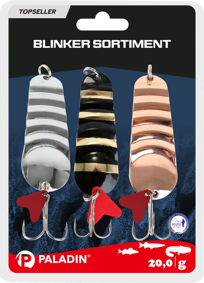 Paladin Blinker Sortiment II 20g Hecht Zander 3 Stück Hecht-Zander/20g