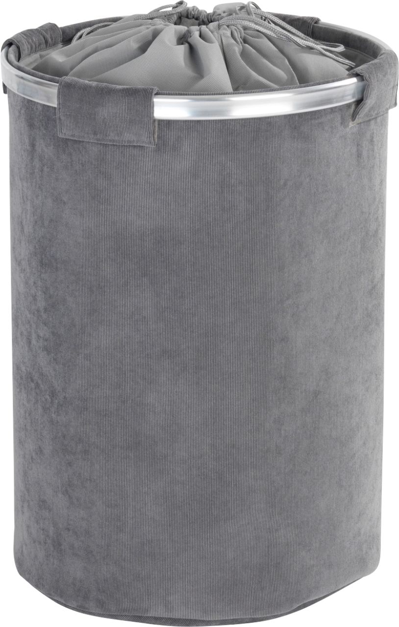 Wenko Wäschesammler Cordoba 68L grau Ø 40 x 54cm (L x B x H)