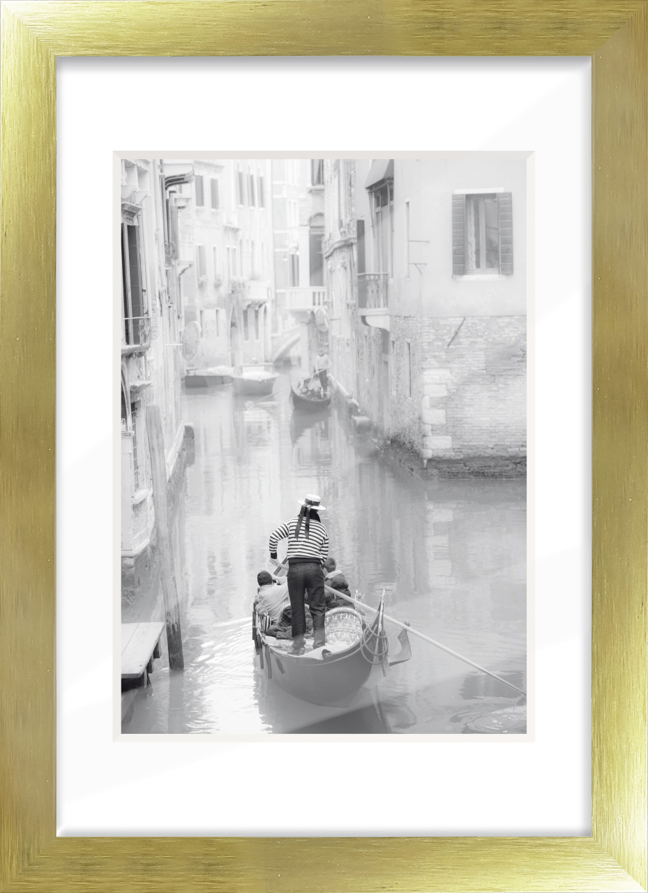 Alu Bilderrahmen Premium gold brushed 21 x 29,7 cm