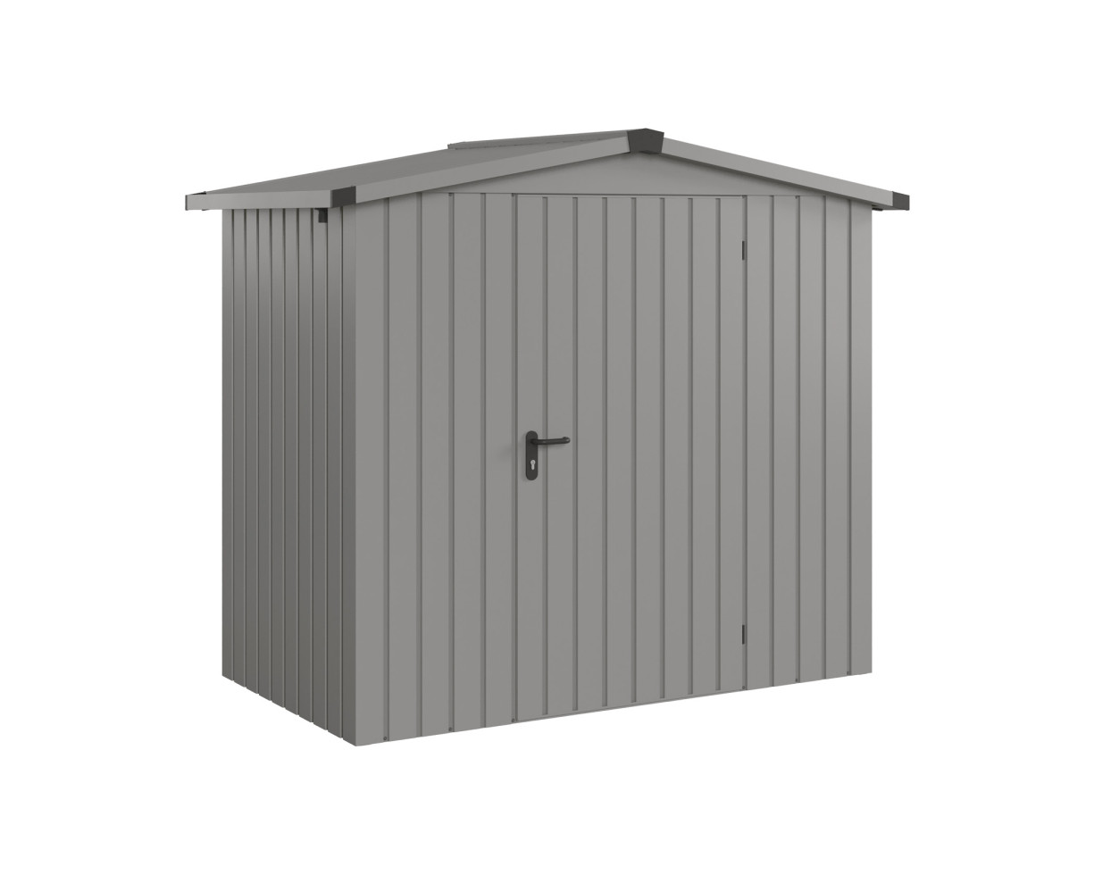 EcoStar Metallgerätehaus Euroline ESD3 graualuminium 214 x 118 cm 1-flg.