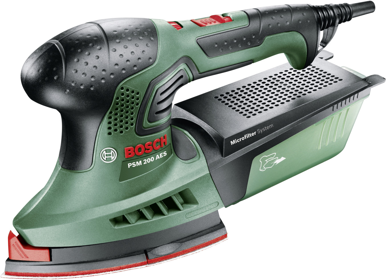 Bosch Multischleifer PSM 200 AES 200 W, inkl. Zubehör, im Koffer