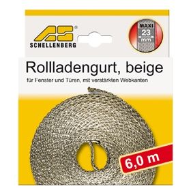 Schellenberg Rollladengurt beige Breite 23 mm - Länge 6 m