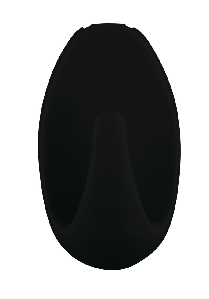 tesa Powerstrips Haken S oval schwarz 3 Stück