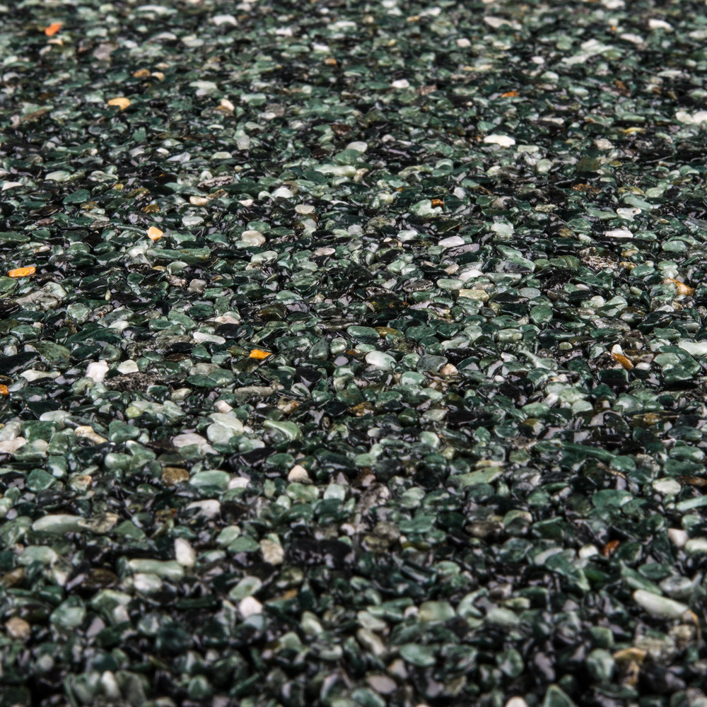 RAVELLO Steinteppich Wand Indoor/Outdoor Körnung Fein Farbe grün 16,5 kg Set