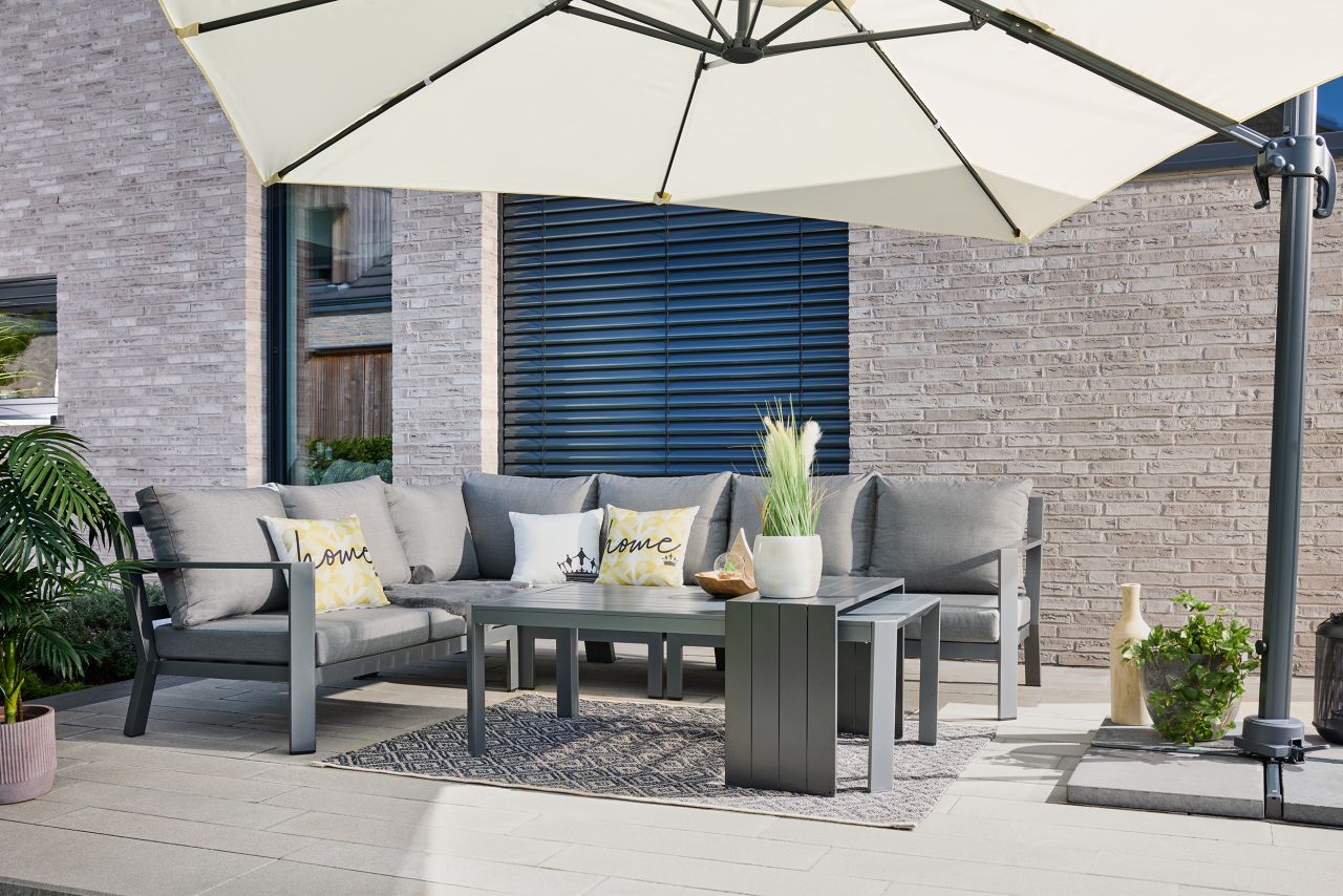 Primaster Gartenmöbel-Set Elbasan Aluminium