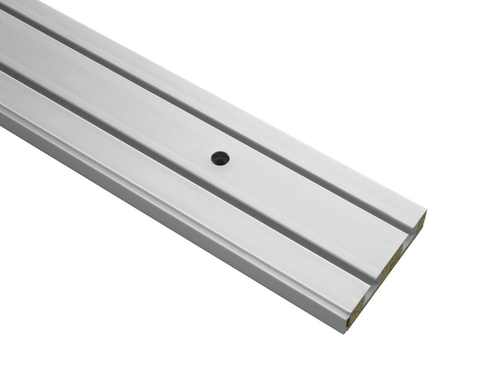 Gardinia Vorhangschiene GE 2-läufig, weiß, 300 cm